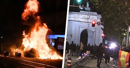Chaos na ulicach Madrytu. Tysiące ludzi starło się z policją