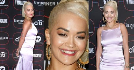 Rita Ora chwali się złotym zębem na imprezie przed galą Grammy