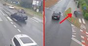 Wjechał na rondo. Potem takie sceny. 29-latek chyba stracił rozum