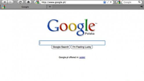 Google w minimalistycznej(sic!) wersji 1