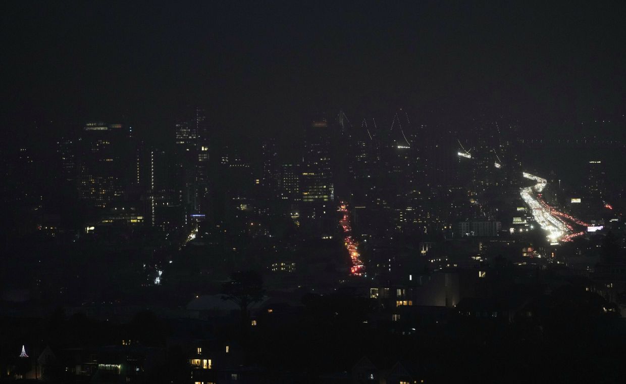 San Francisco podczas awarii prądu