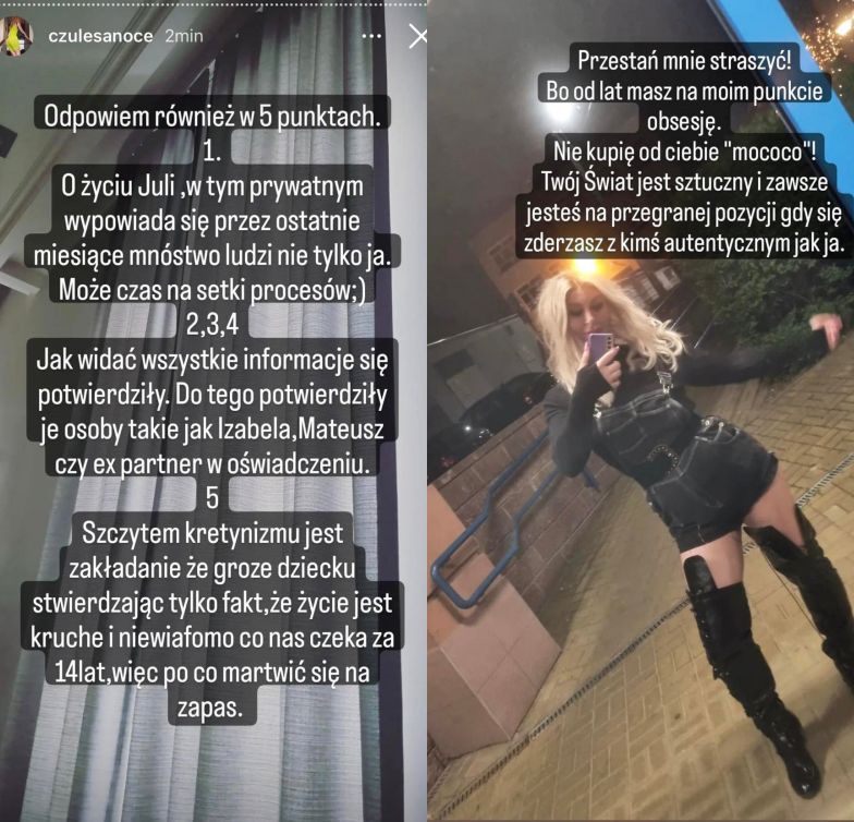 Rafalala pokazuje pismo od Maffashion i ją atakuje