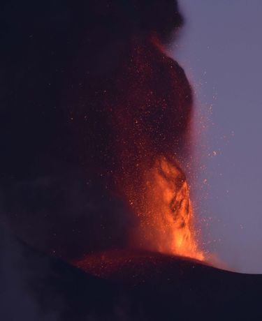 Eruption of Etna in July 2024