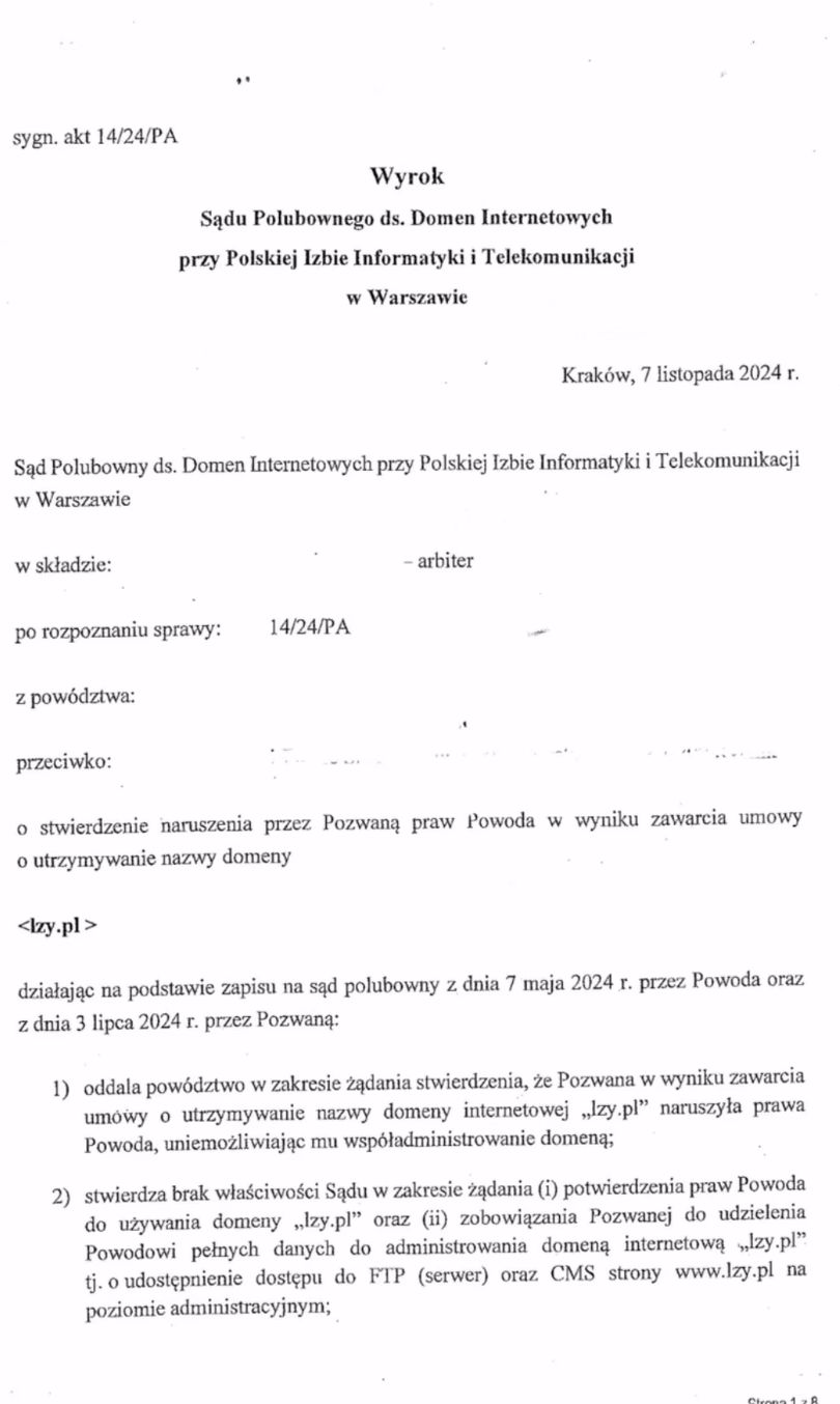 Sądowa batalia o zespół Łzy