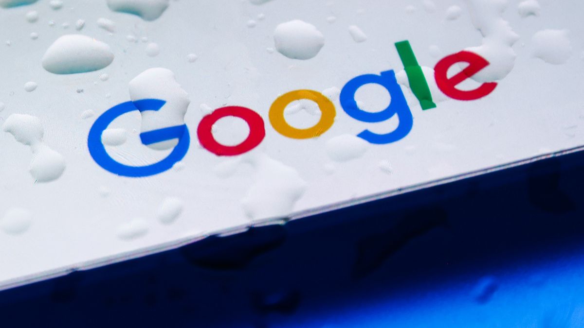 Google homepage is displayed on a mobile phone screen for illustration photo. Gliwice, Poland on March 31, 2023.  (Photo by Beata Zawrzel/NurPhoto via Getty Images)