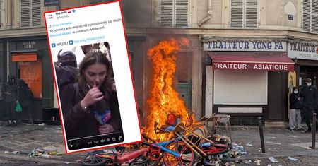 Zamieszki w Paryżu. Korespondentka TVP musiała przerwać relację
