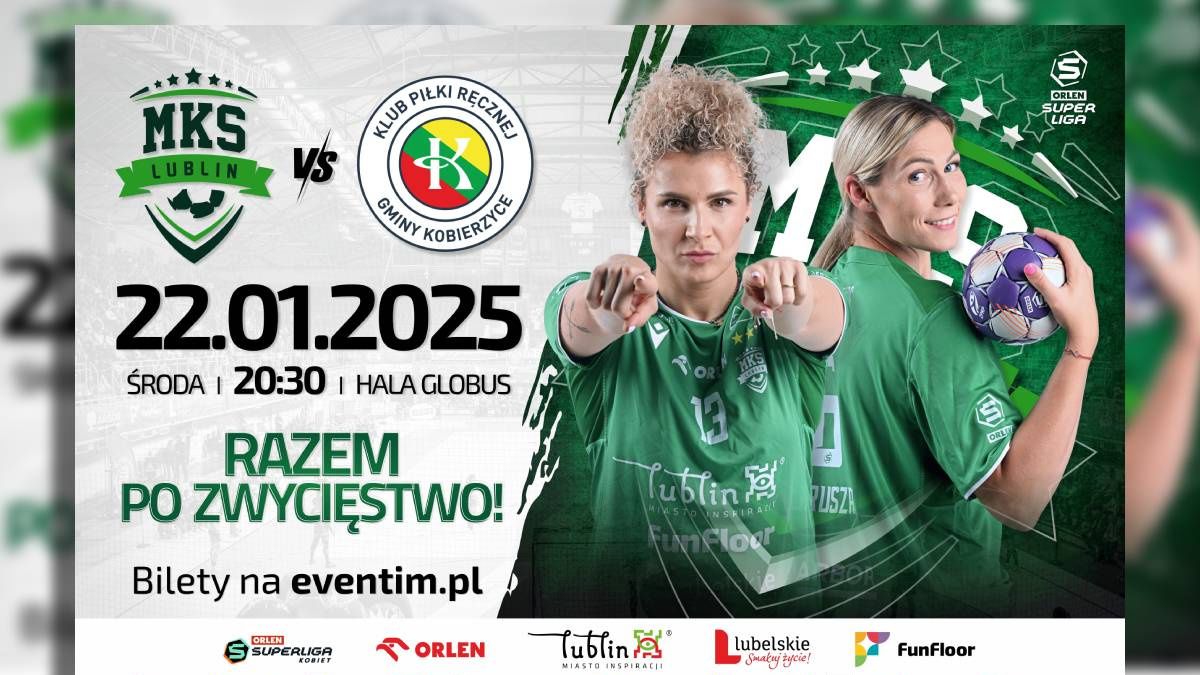 plakat MKS FunFloor Lublin vs KPR Gminy Kobierzyce