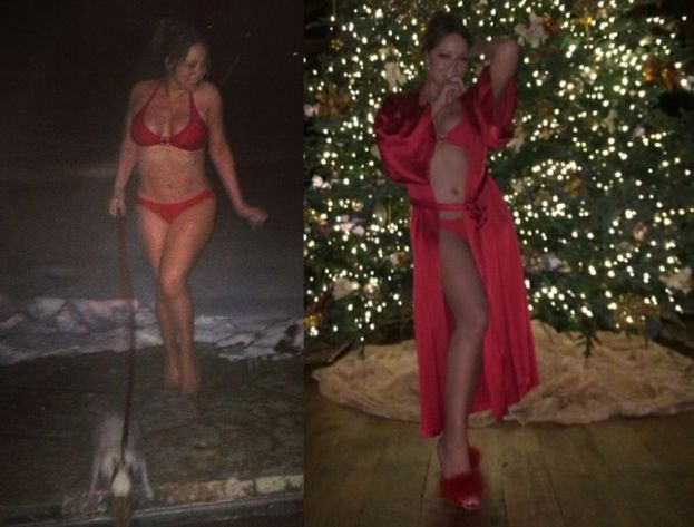 Mariah Carey W BIKINI NA ŚNIEGU!