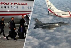 F-16 eskortowały piłkarzy. I się zaczęło