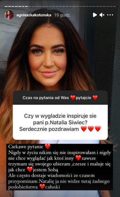 Agnieszka Kotońska odpowiada na pytania fanów na Instagramie 