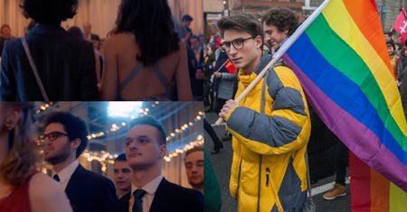 W warszawskim liceum uczniowie zatańczyli "Poloneza Równości". "Chcieliśmy okazać wsparcie młodzieży LGBT"