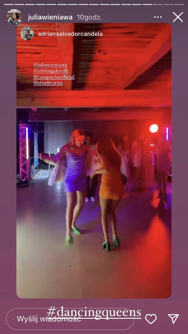 Julia Wieniawa bawi się w Hiszpanii 