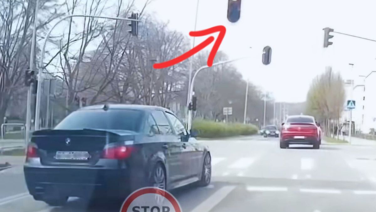 BMW przejeżdża na czerwonym - policja umarza sprawę 