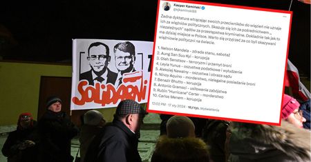Kuriozalny wpis syna Kamińskiego. Porównuje ojca do Mandeli