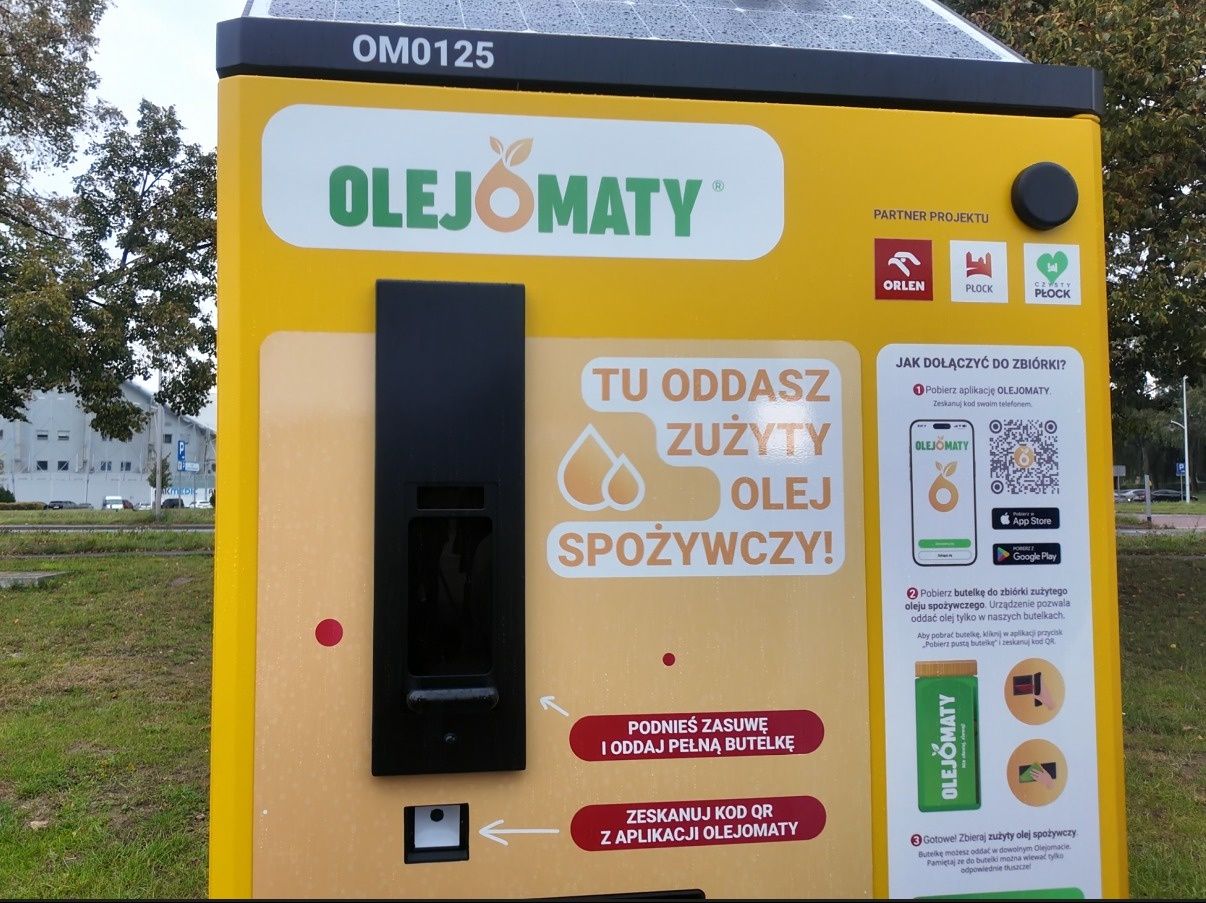 Pierwszy olejomat na stacji Orlen w Płocku 