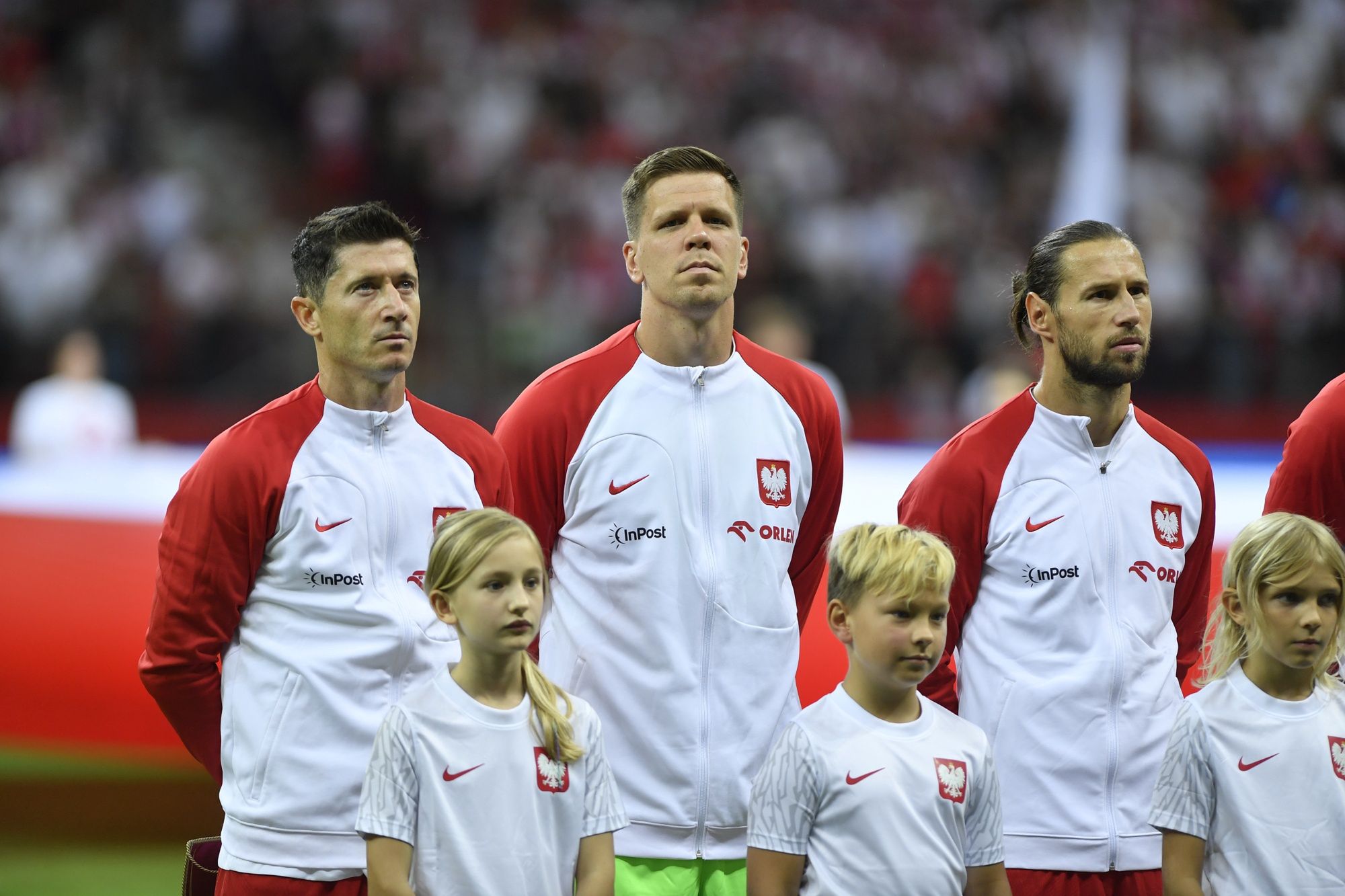 Joanna Koroniewska i Maciej Dowbor na meczu Polska - Wyspy Owcze