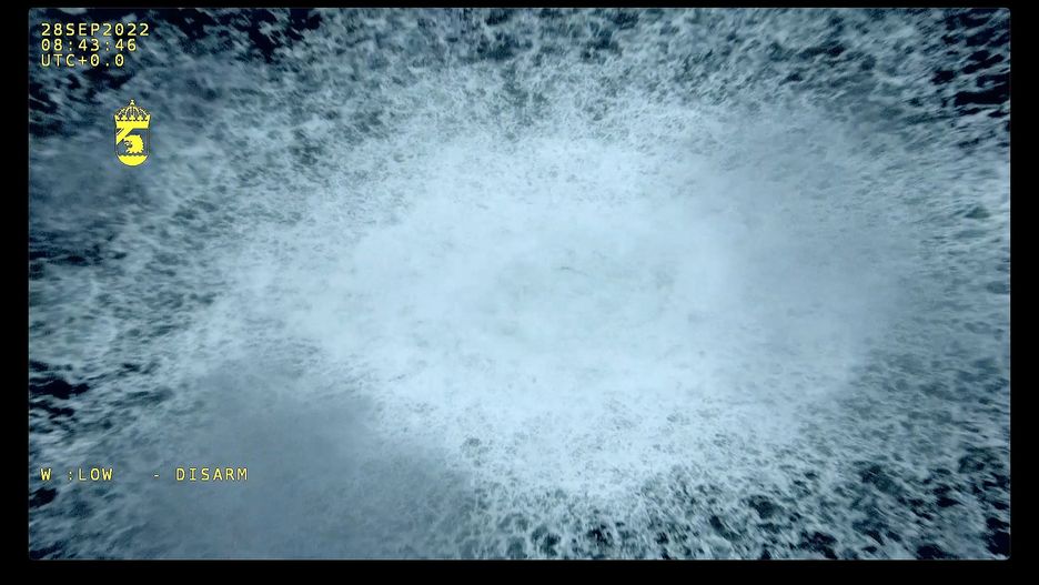 Zdjęcia wykonane z dronów po katastrofie na bałtyckiej infrastrukturze gazowej Nord Stream