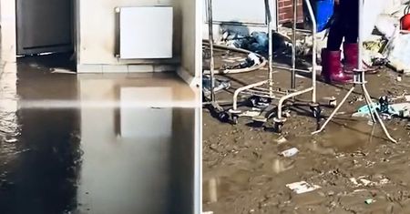 Fatalne skutki powodzi w Nysie. Nagranie z wnętrza szpitala