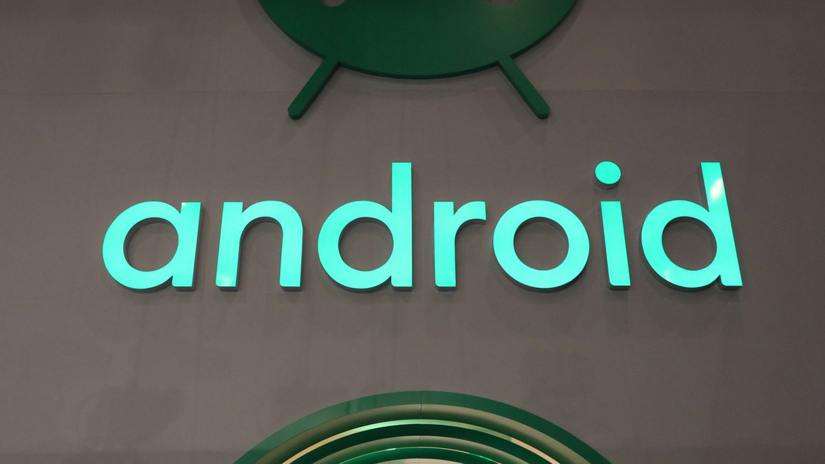 A logo at the entrance to the Google Inc. Android stand on the opening day of the MWC Barcelona at the Fira de Barcelona venue in Barcelona, Spain, on Monday, Feb. 28, 2022. Over 1,800 exhibitors and attendees from 183 countries will attend the annual event, which runs from Feb. 28 to March 3. Photographer: Angel Garcia/Bloomberg via Getty Images