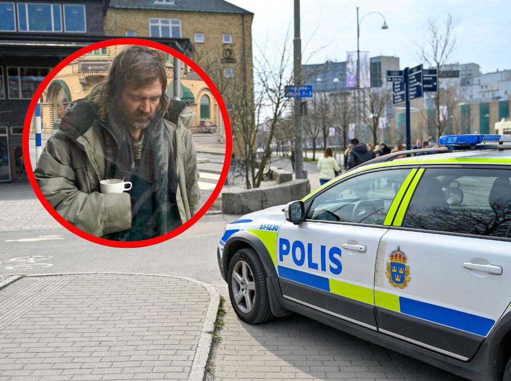 Szwecja. Bezdomny Polak w Malmo. Czy ktoś go rozpoznaje? (Kolaż WP, Fot: Björn Larsson Rosvall)