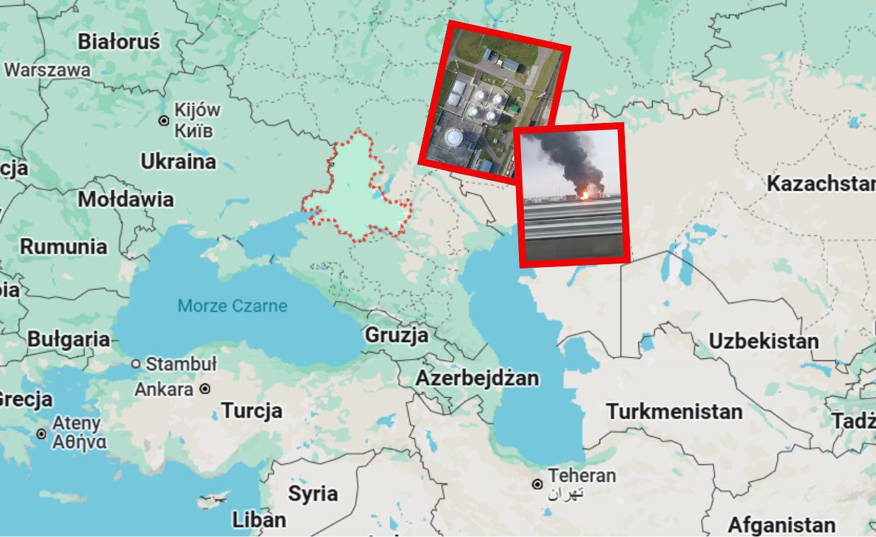 Russian oil depot ignites after Ukrainian drone strike
