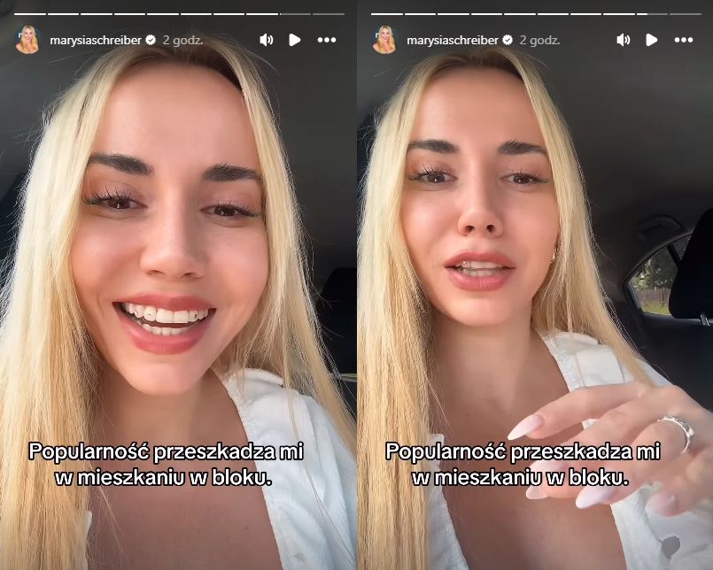 Marianna Schreiber nadaje na Instagramie
