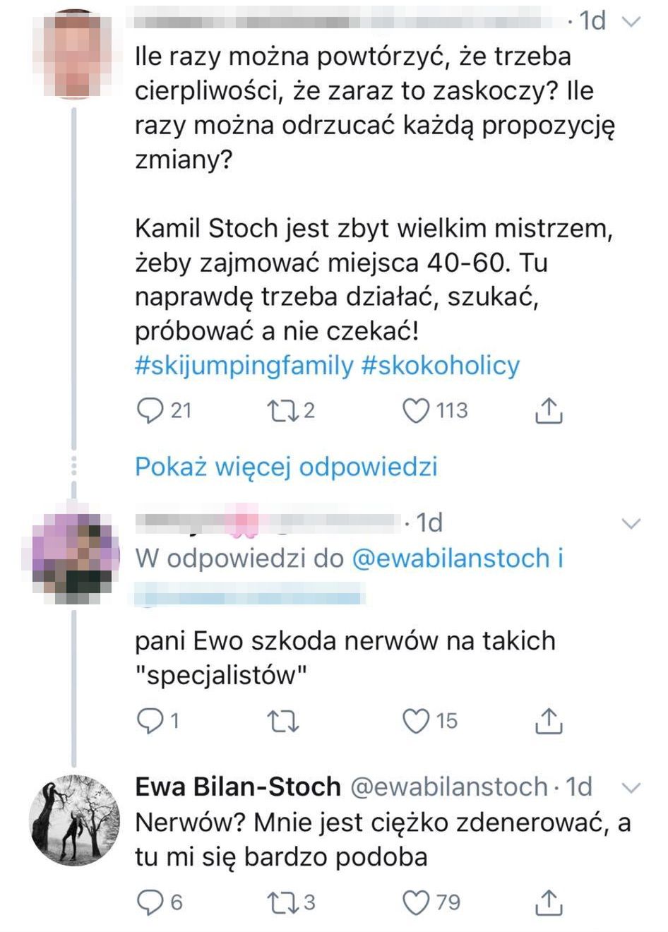 Ewa Bilan-Stoch walczy z krytykami męża