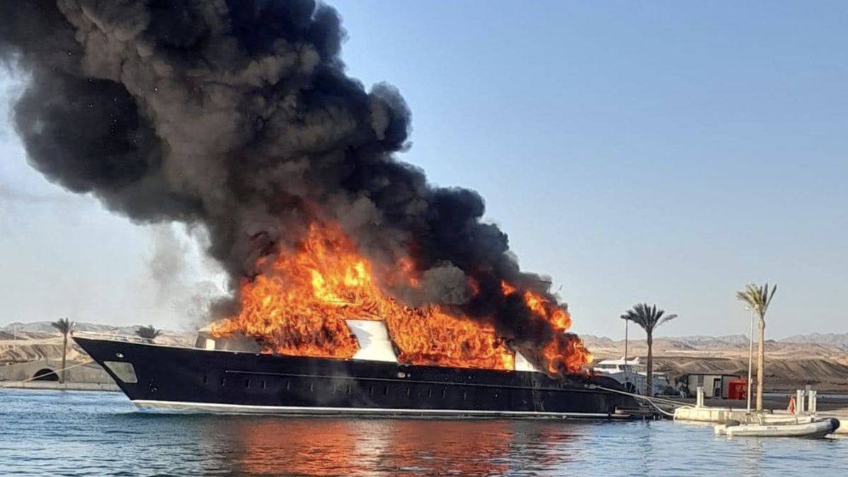 Łódź doszczętnie spłonęła 