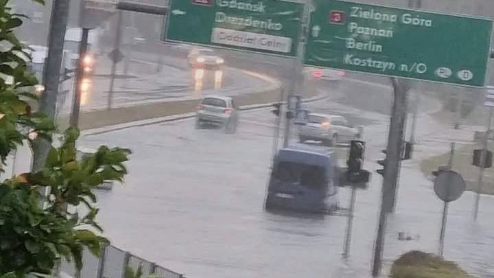 Gorzów pod wodą po potężnej ulewie