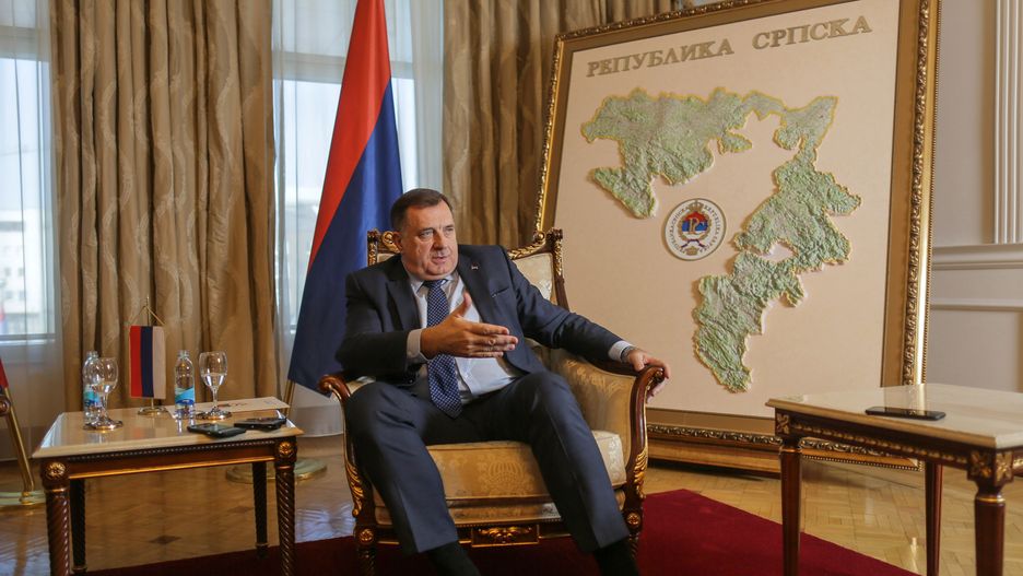 Milorad Dodik, przywódca speratystów serbskich w Bośni i Hercegowinie