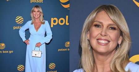 Ewa Wachowicz posyła uśmiechy na ramówce Polsatu. Klasa? (ZDJĘCIA)