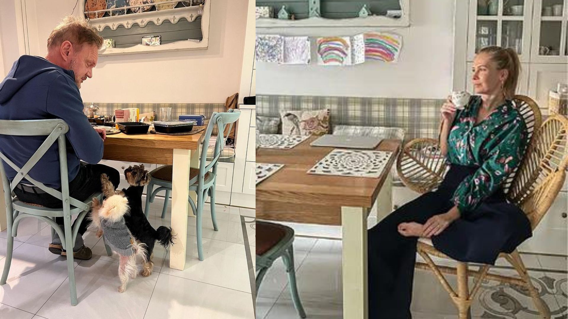 Edyta i Cezary Pazurowie spędzili święta w mazurskiej posiadłości