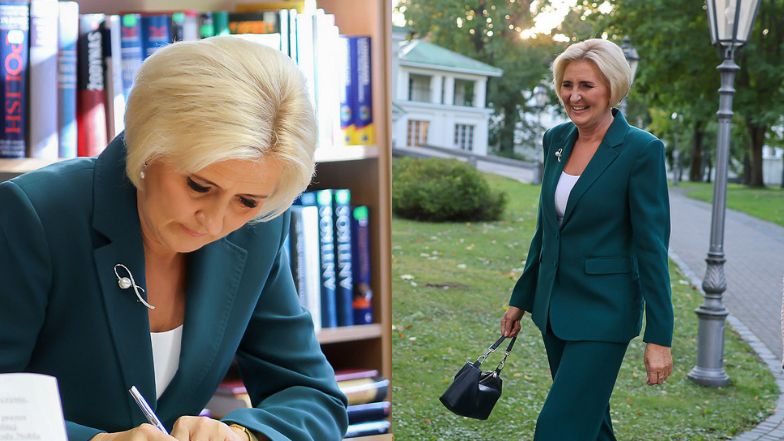 Agata Duda wzięła udział w uroczystości w szkole na Litwie