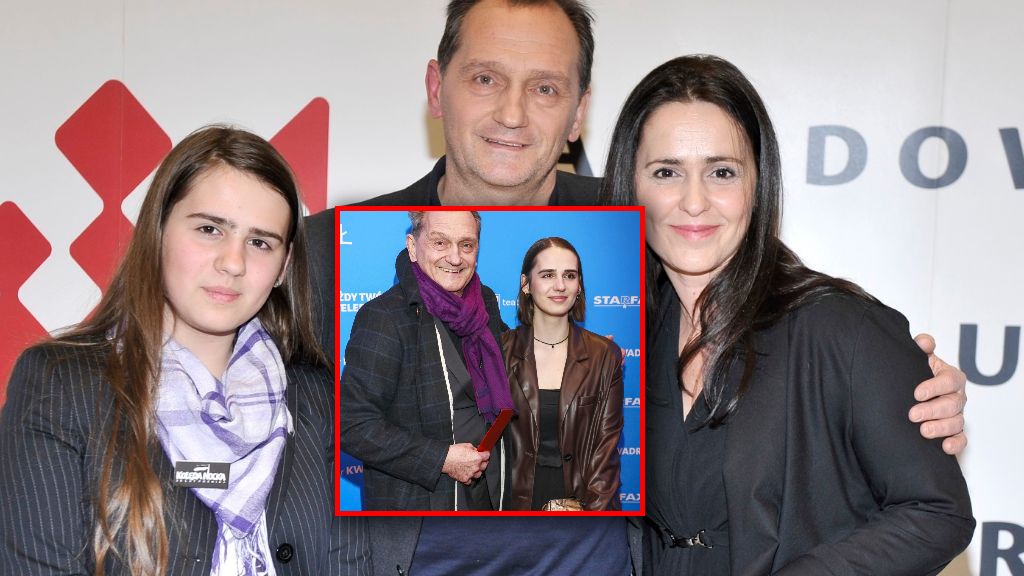 Wojciech Wysocki z żoną i córką (2011). Rozalia ma już 27 lat