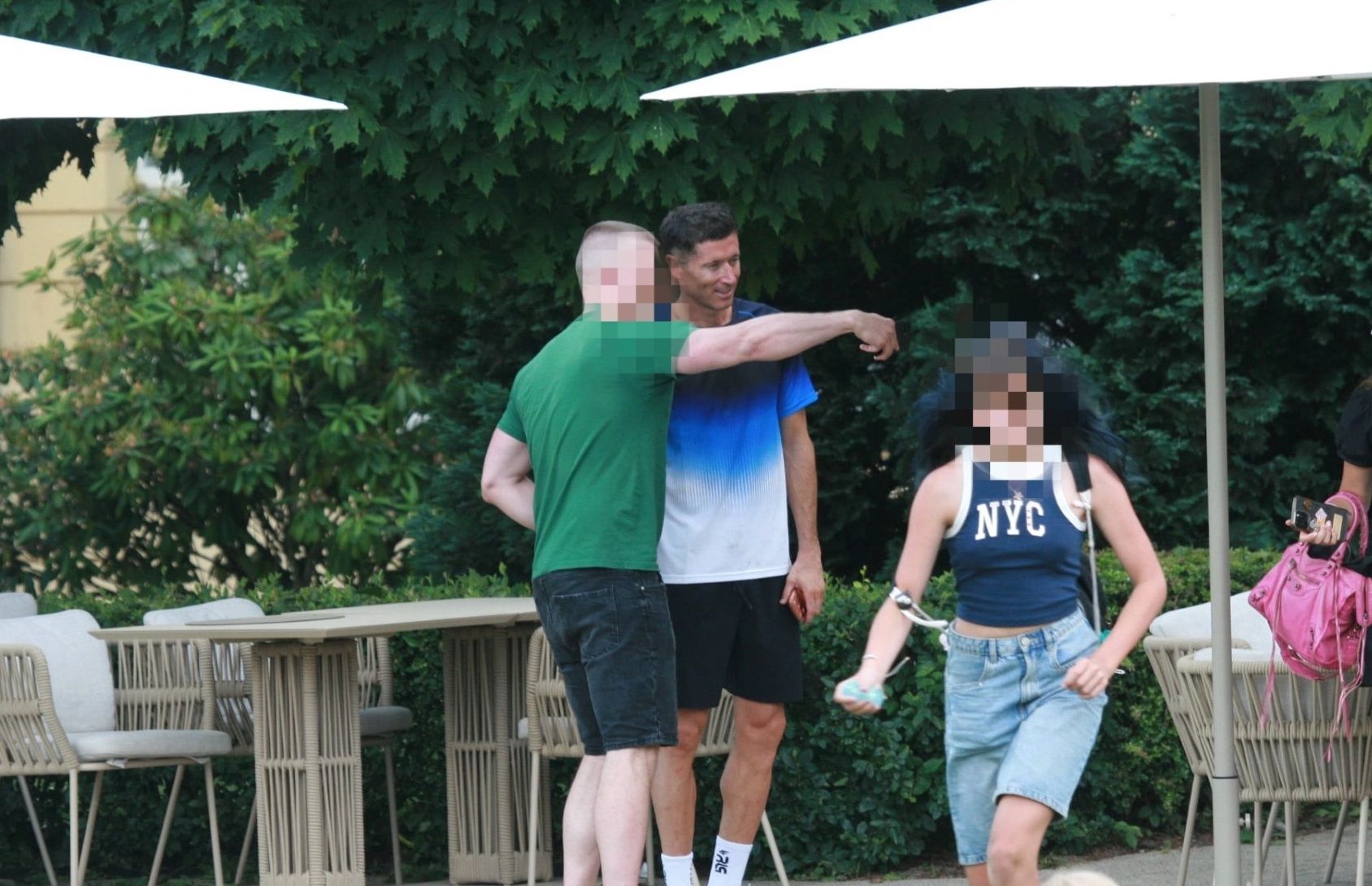 Lewandowscy ze znajomymi w Trójmieście