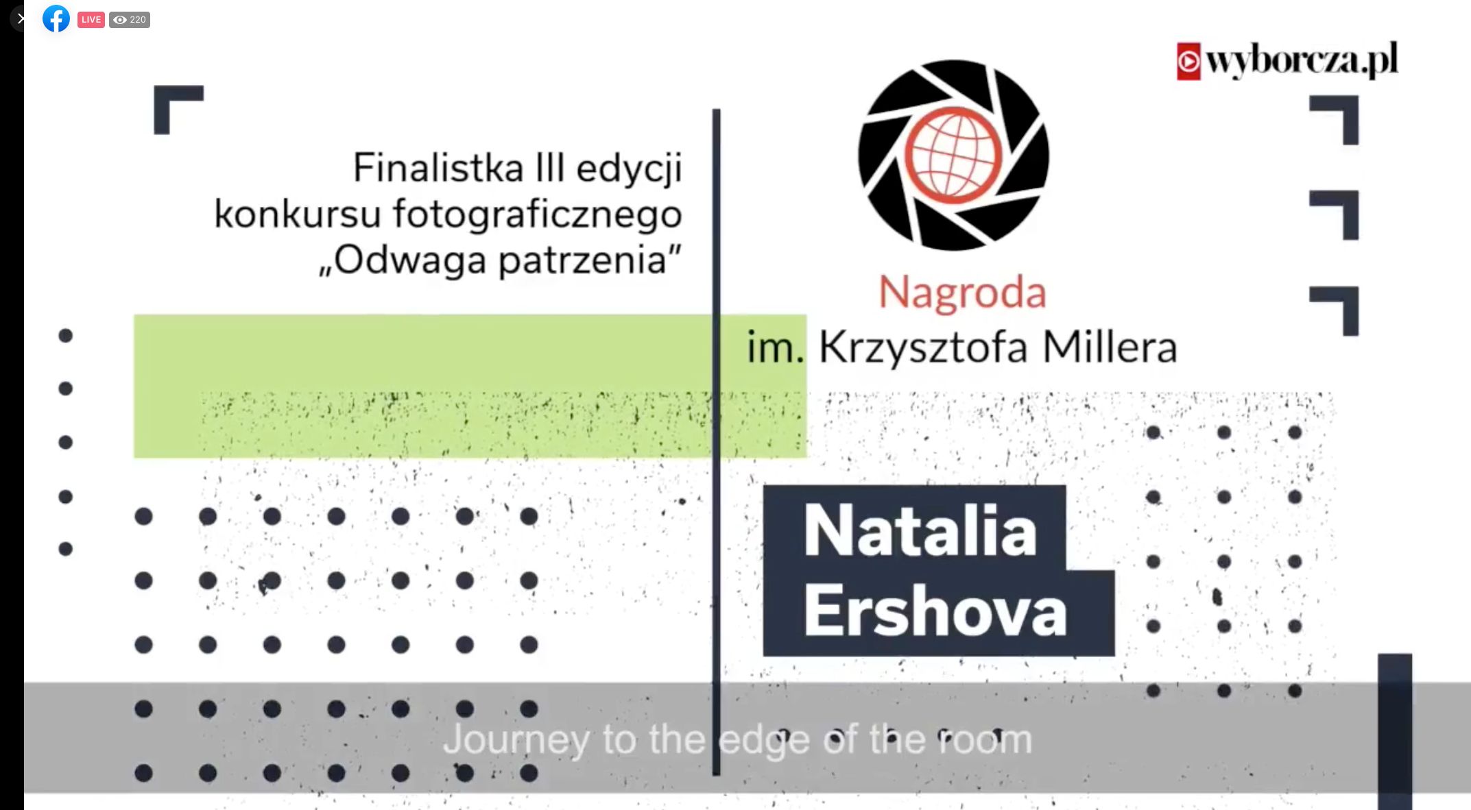 "Odwaga patrzenia”. Poznaliśmy zdobywcę nagrody im. Krzysztofa Millera 2
