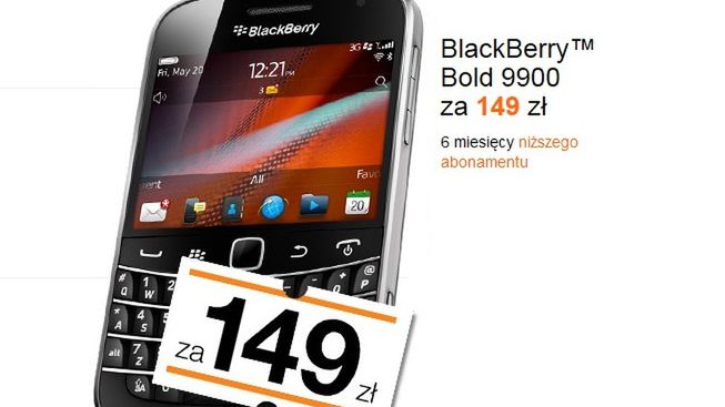 Cenowe szaleństwo w Orange! BlackBerry w zasięgu ręki 1