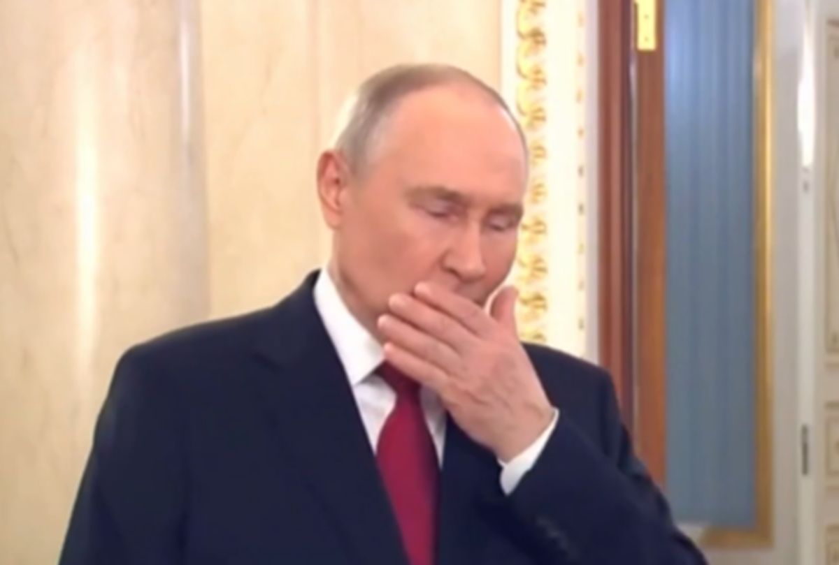 Putin kaszle na nagraniu. "Celowa prowokacja"