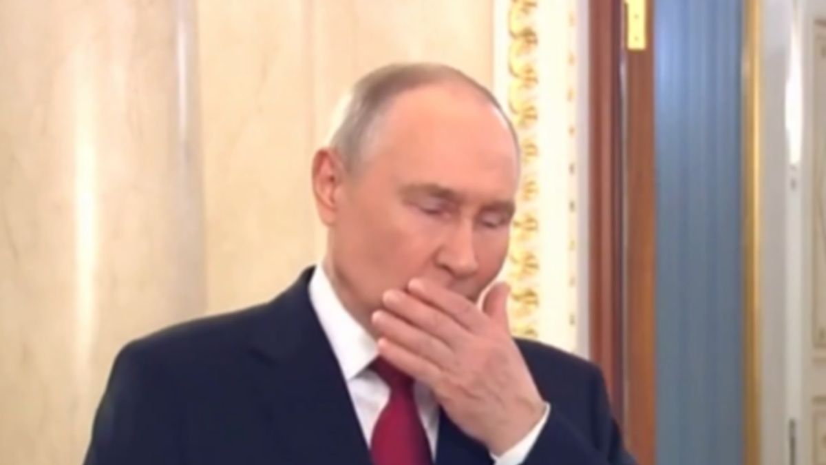 Władimir Putin kasłał na nagraniu.