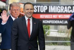 Trump wspiera Nawrockiego. Tak napisał o protestach Konfederacji