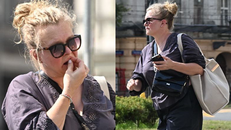 Naturalna Daria Widawska przemierza Warszawę.