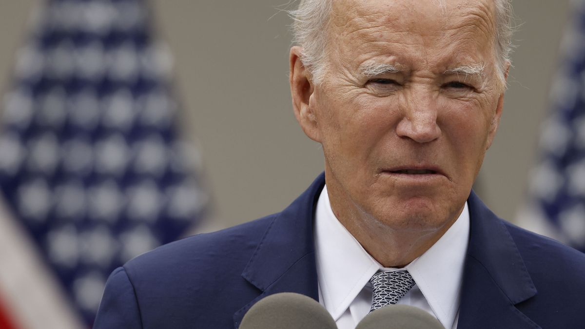 US President Joe Biden speaks during an event on gun safety in the Rose Garden of the White House in Washington, DC, US, on Friday, Sept. 22, 2023. Biden called on voters to elect more members of Congress who support strengthening controls on firearms as he announced the creation of a White House office dedicated to preventing gun violence. Photographer: Ting Shen/Bloomberg via Getty Images
