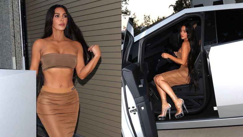 Kim Kardashian w skąpym stroju na ulicach Los Angeles