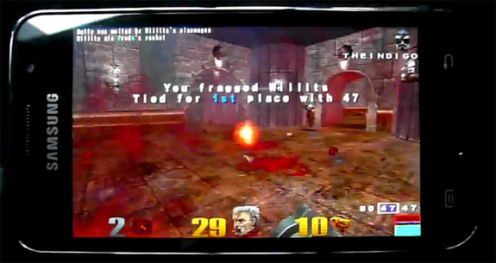 Quake III na Samsung Galaxy S [wideo] 1