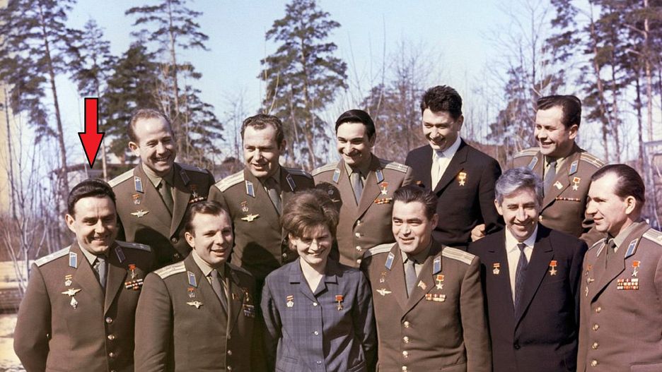 Radzieccy kosmonauci, wśród nich Władimir Komarow