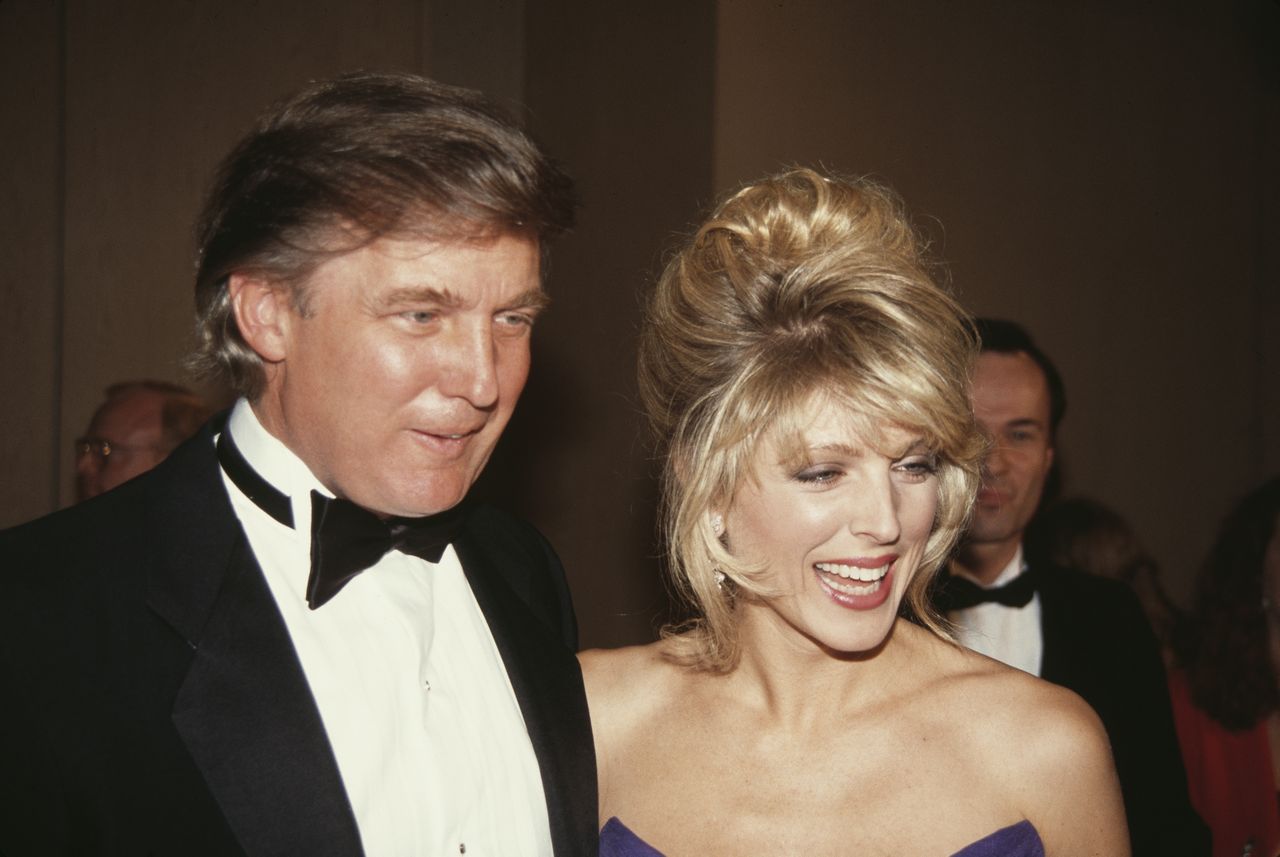 Donald Trump i Marla Maples w 1992 roku