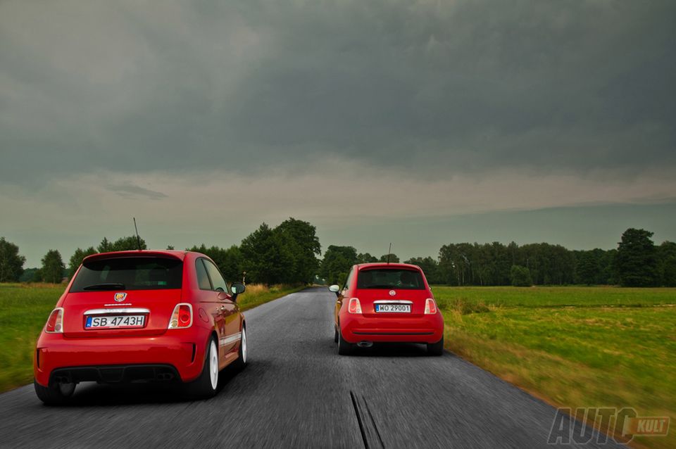 Abarth 500 esseesse & Fiat 500 1,2 Sport w trasie [test autokult.pl] 7