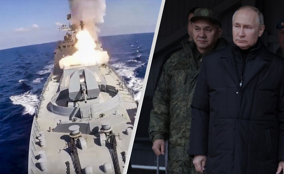 Kreml straszy Kijów na Morzu Czarnym pociskami Kalibr
