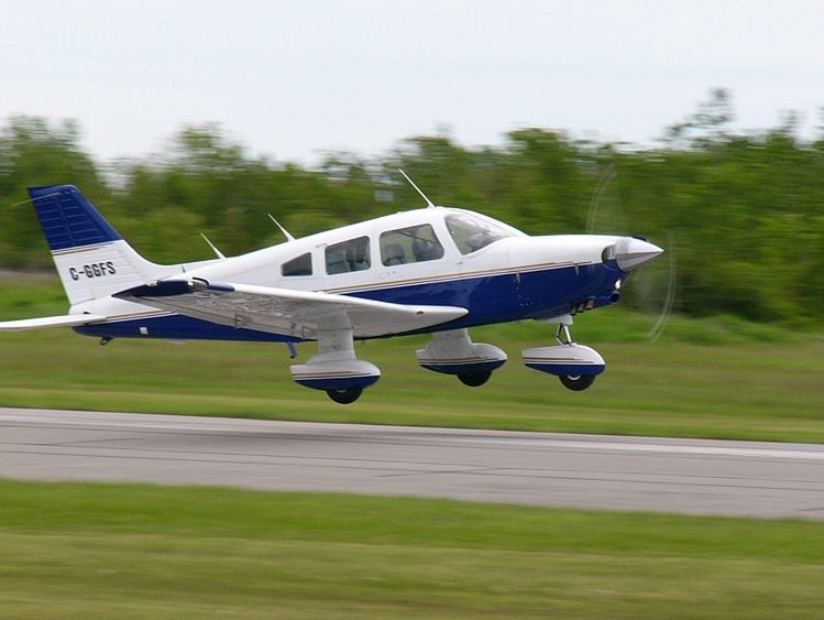 Samolot Piper PA-28 Cherokee. Zdjęcie ilustracyjne.