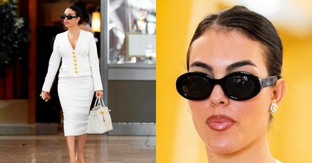 Georgina Rodriguez skradała spojrzenia w Paryżu, krocząc w dopasowanej stylizacji z torbą za około 400 TYSIĘCY ZŁOTYCH
